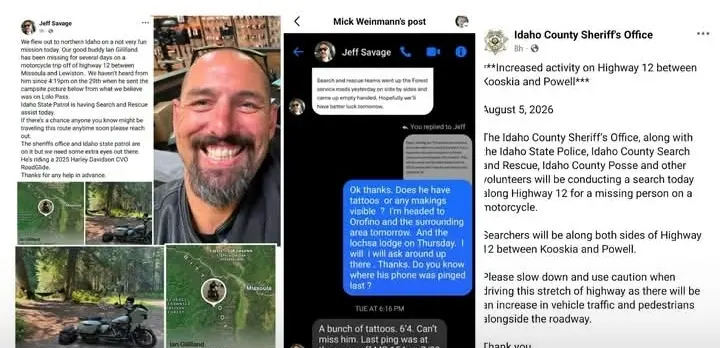 Ian Gililland Obituary, Cause of Death - Missing Motorcyclist Found Deceased Along U.S. Highway 12